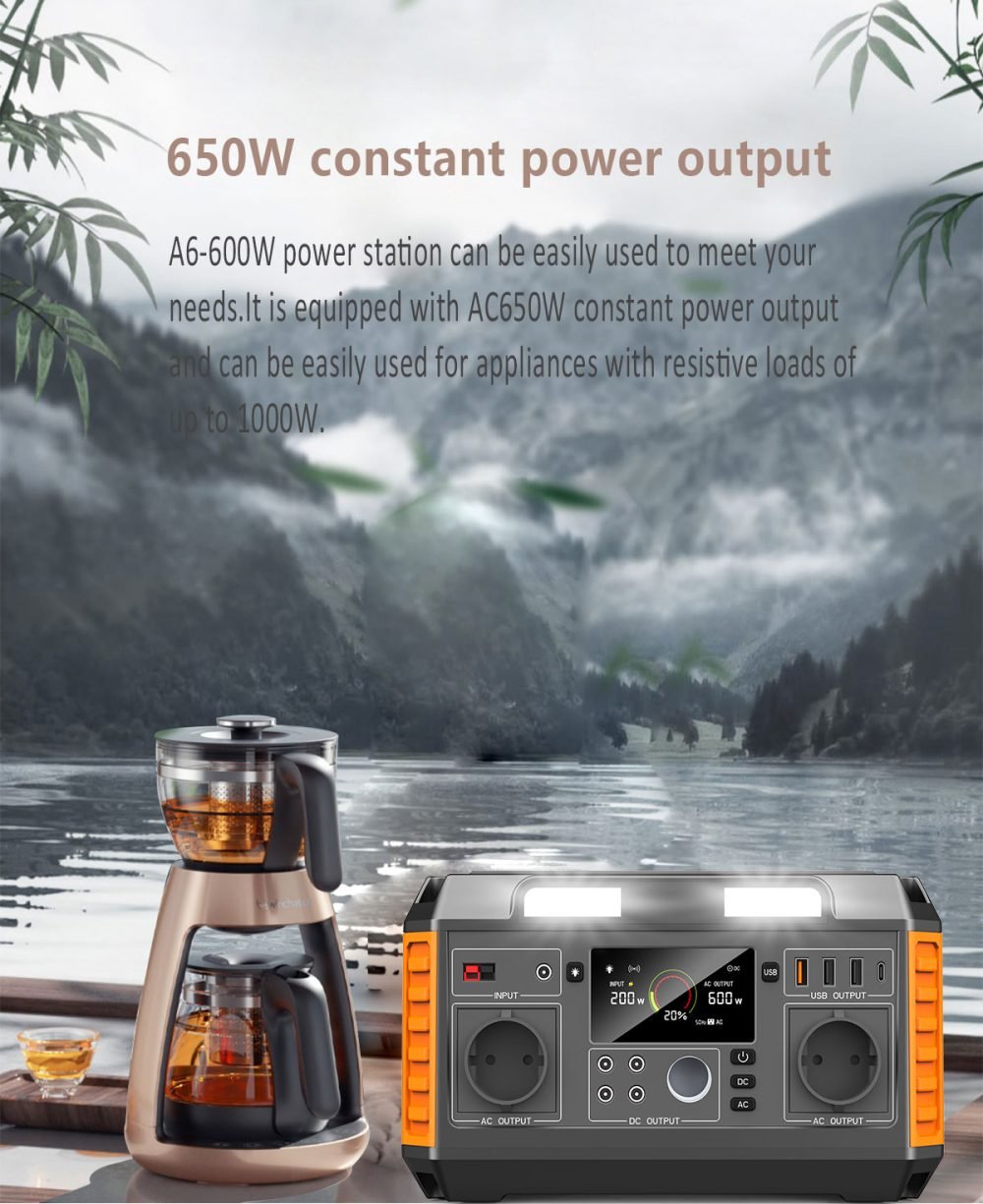 portable power station with solar panel