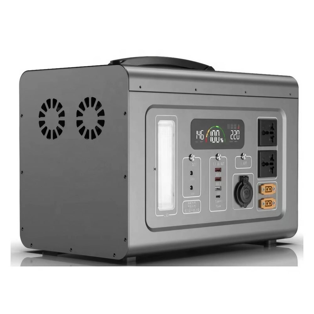 portable power station with solar panel